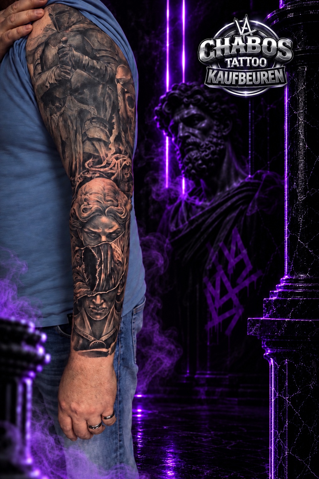 Großflächiger Sleeve von Artist Cristian